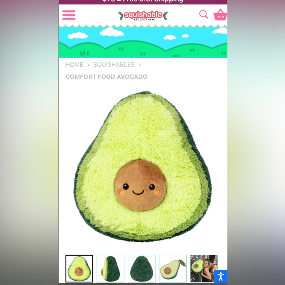 Avocado Squishable - Picture 2 of 3